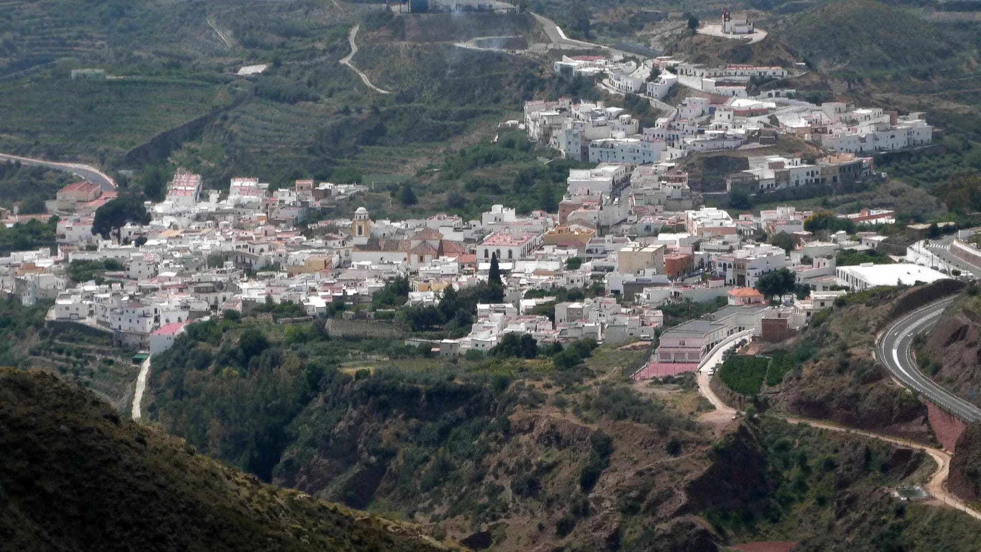 Vista de Canjáyar, en la Alpujarra almeriense