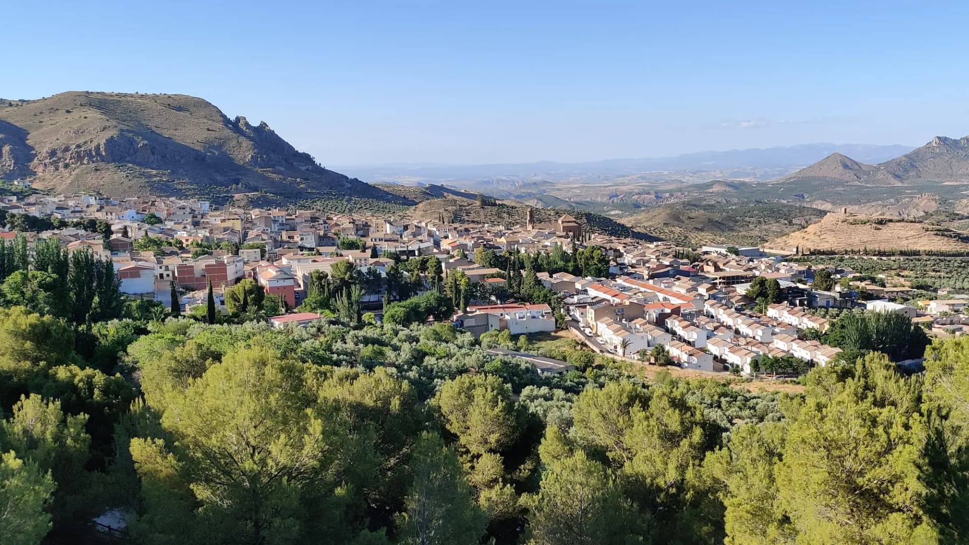Vista de Cabra del Santo Cristo, en Sierra Mágina