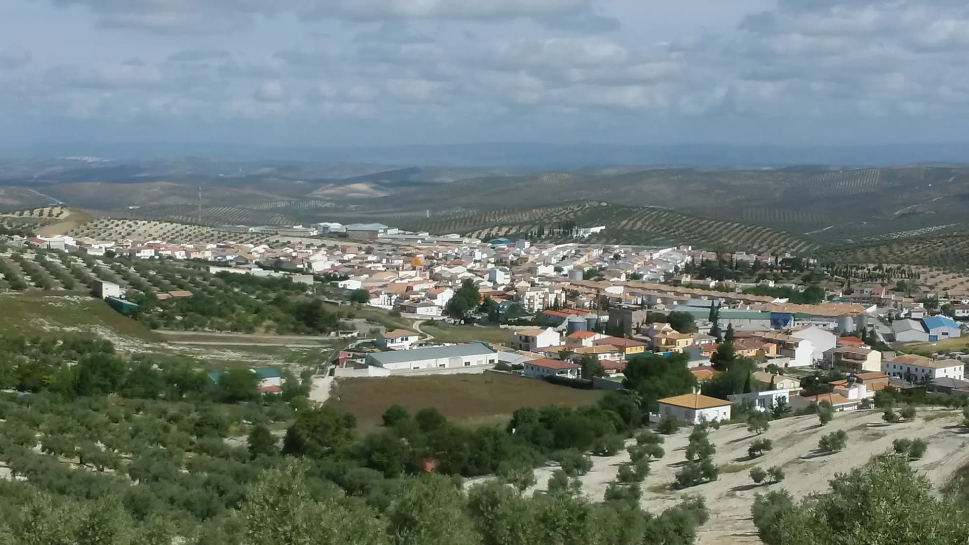 Vista de Fuerte del Rey entre olivares
