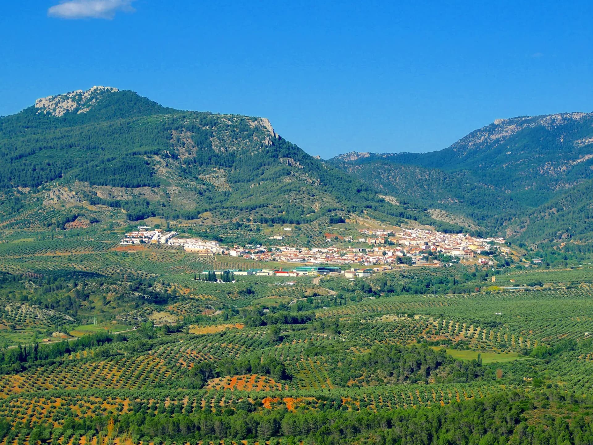 Vista general de Orcera, en la sierra de Segura