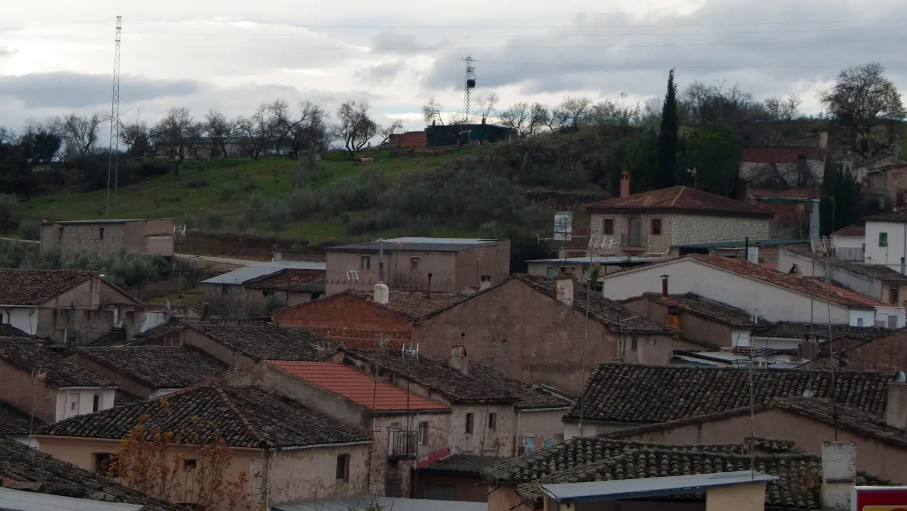Vista de Sorihuela del Guadalimar entre olivares