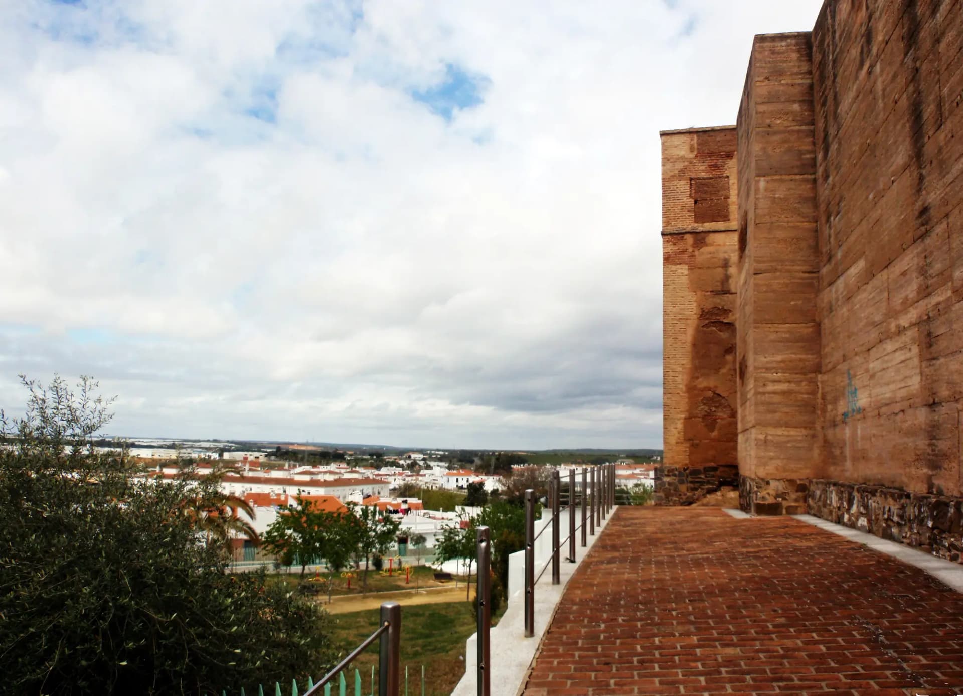 Vista de los tejados de Cartaya desde el castillo de los Zúñiga